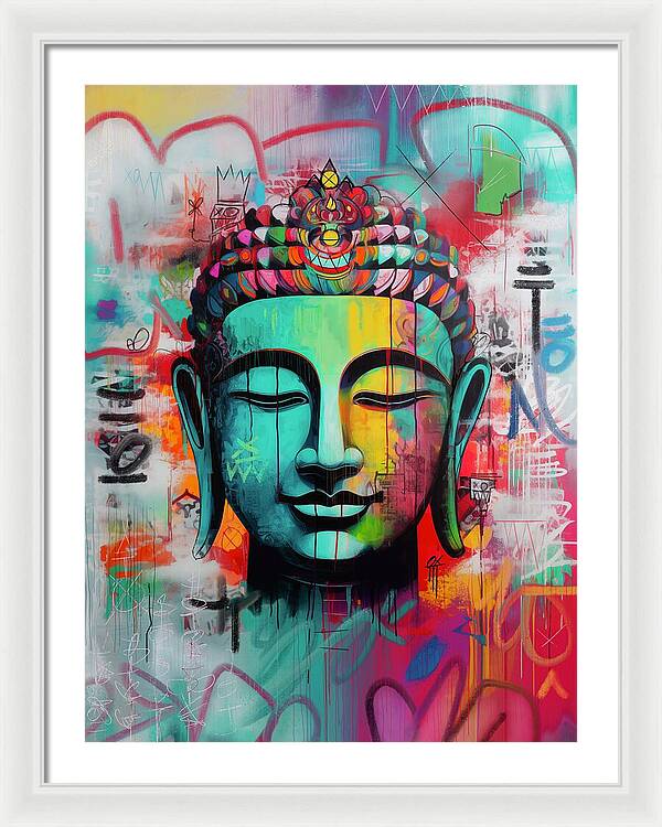 Buddha Head - Framed Print