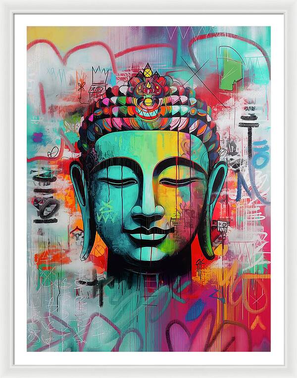 Buddha Head - Framed Print