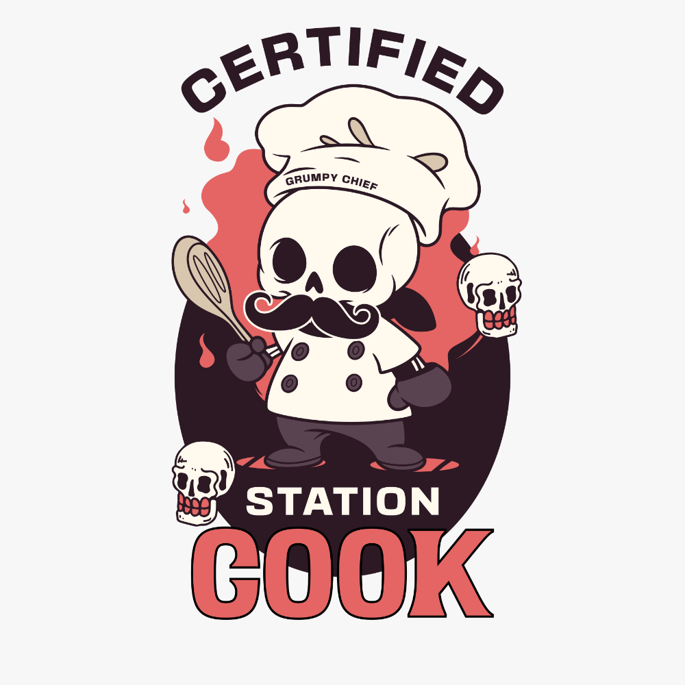 “Certified Station Cook” Tee (Front)
