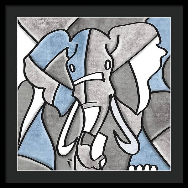 Elephant - Framed Print