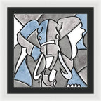 Elephant - Framed Print