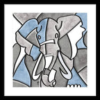 Elephant - Framed Print