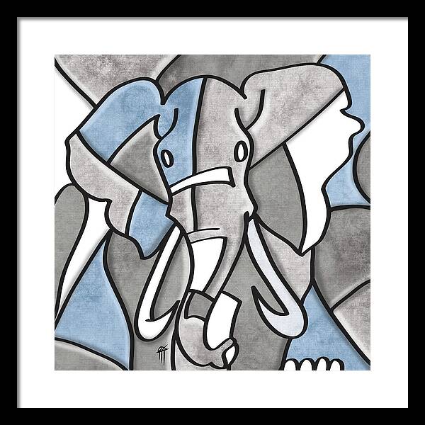 Elephant - Framed Print