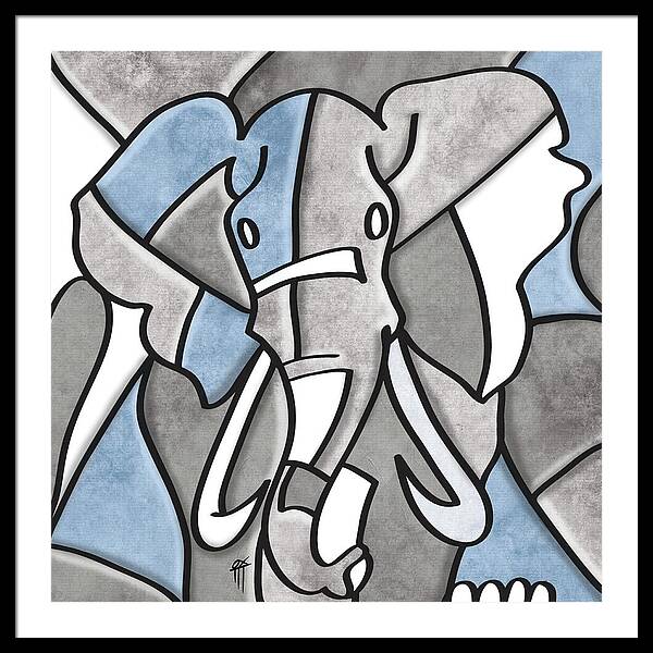 Elephant - Framed Print