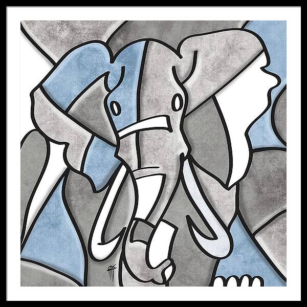 Elephant - Framed Print