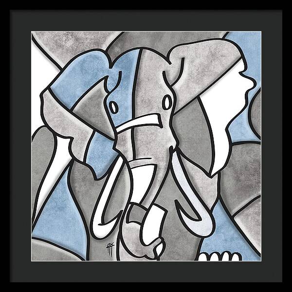 Elephant - Framed Print