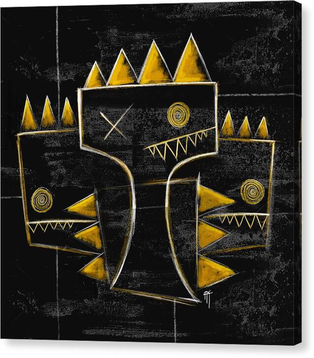 Golden Crowns - Canvas Print