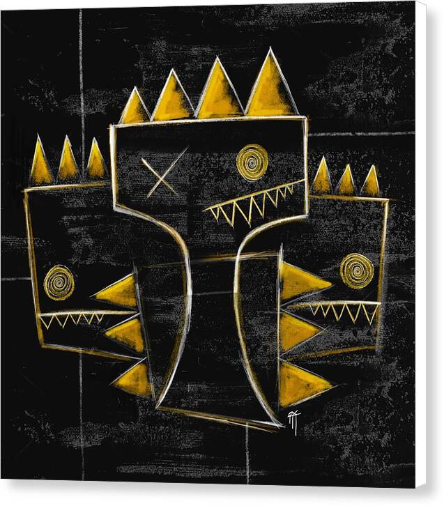 Golden Crowns - Canvas Print