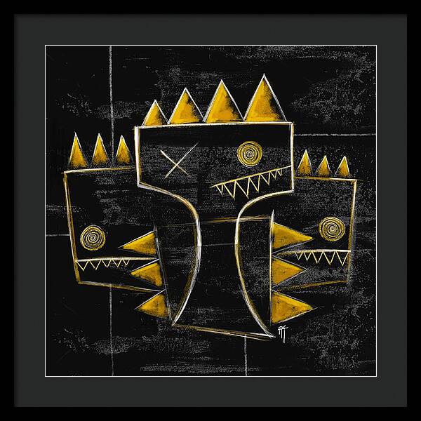 Golden Crowns - Framed Print
