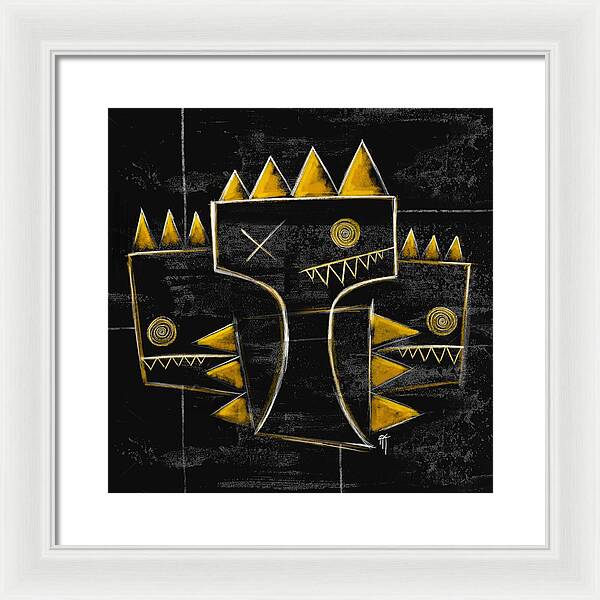 Golden Crowns - Framed Print