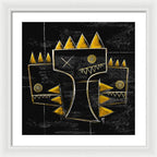 Golden Crowns - Framed Print
