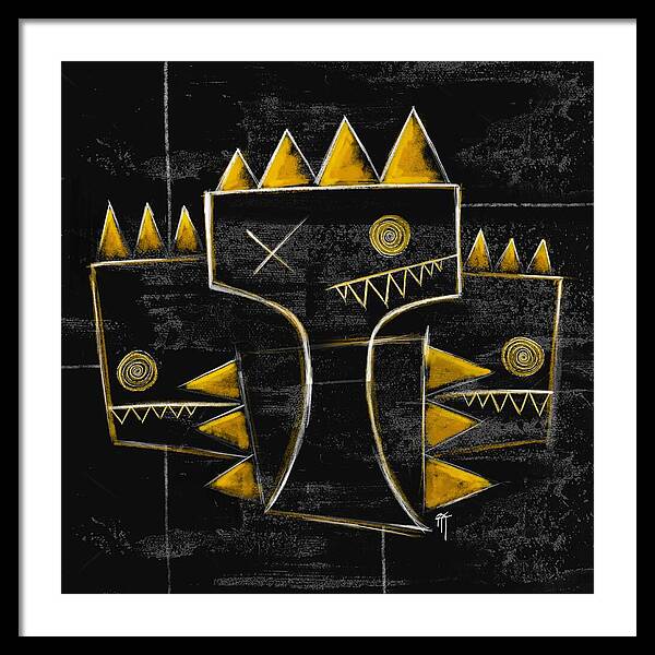 Golden Crowns - Framed Print