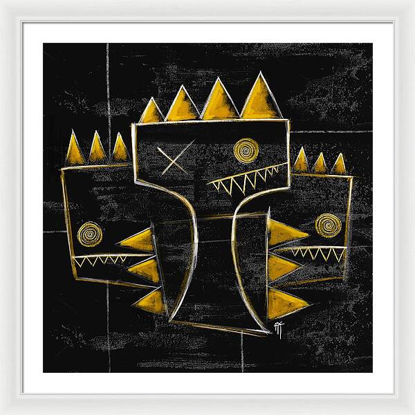 Golden Crowns - Framed Print