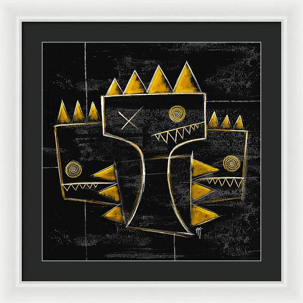 Golden Crowns - Framed Print