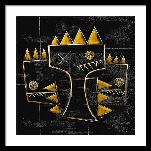 Golden Crowns - Framed Print