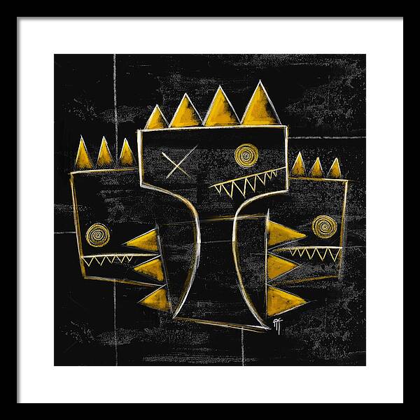 Golden Crowns - Framed Print