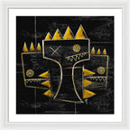 Golden Crowns - Framed Print