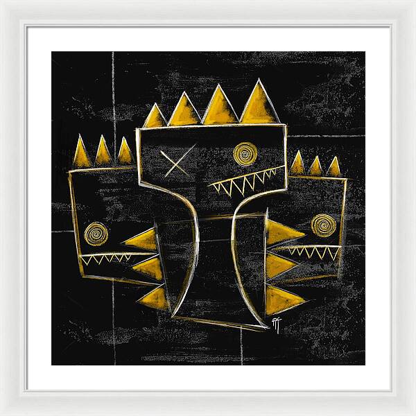 Golden Crowns - Framed Print