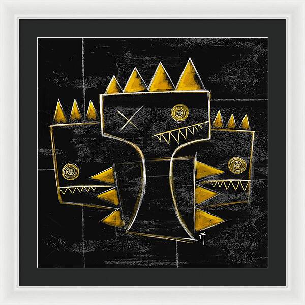Golden Crowns - Framed Print