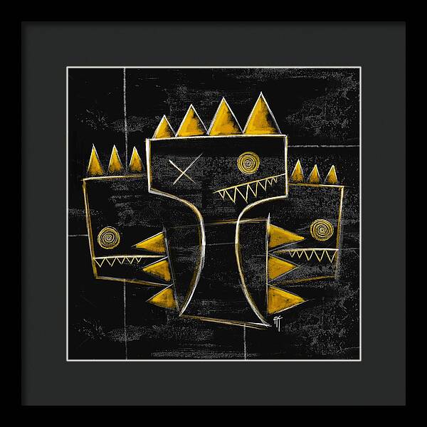 Golden Crowns - Framed Print