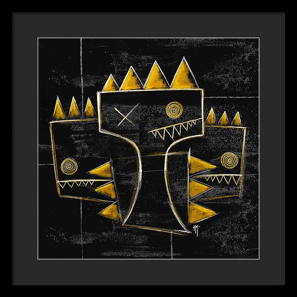 Golden Crowns - Framed Print
