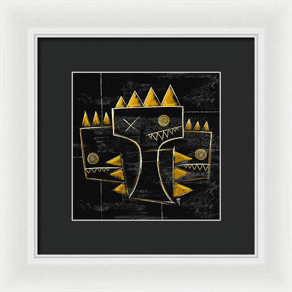 Golden Crowns - Framed Print