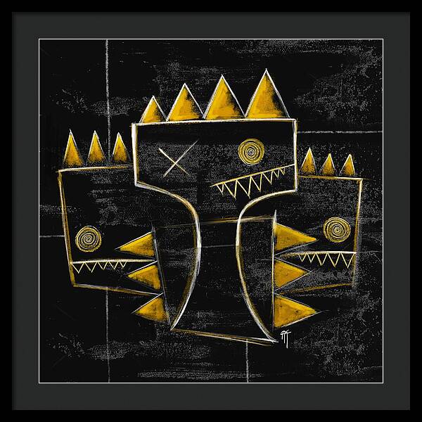 Golden Crowns - Framed Print