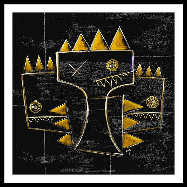 Golden Crowns - Framed Print