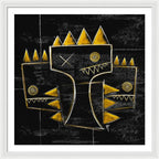 Golden Crowns - Framed Print