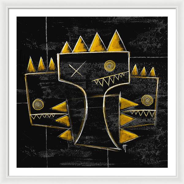 Golden Crowns - Framed Print