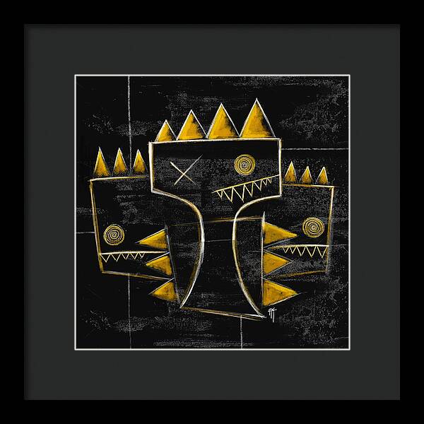 Golden Crowns - Framed Print