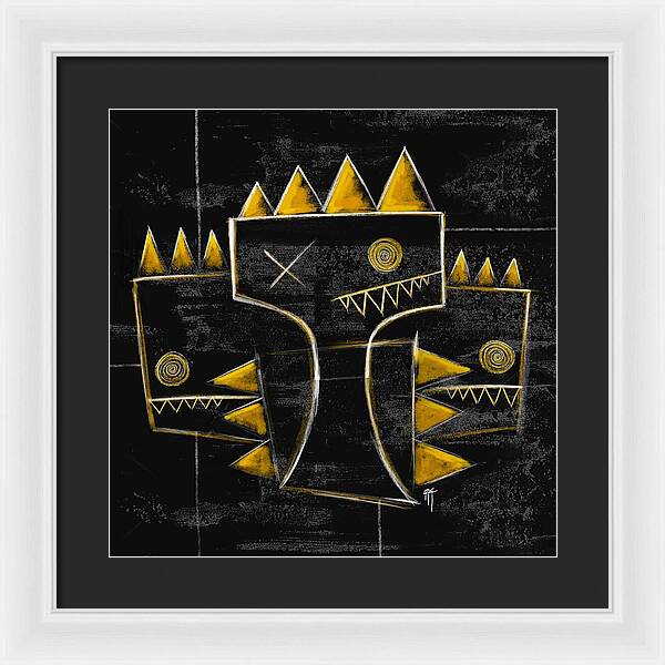 Golden Crowns - Framed Print
