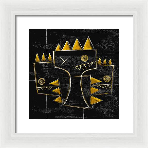 Golden Crowns - Framed Print