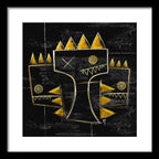 Golden Crowns - Framed Print