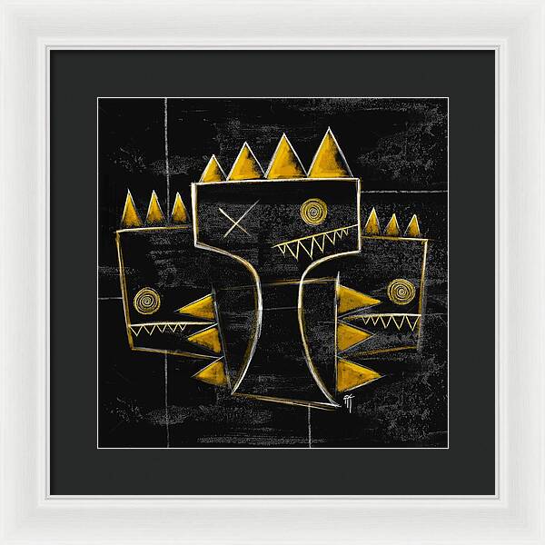 Golden Crowns - Framed Print