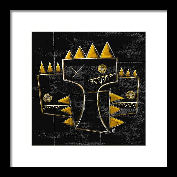Golden Crowns - Framed Print