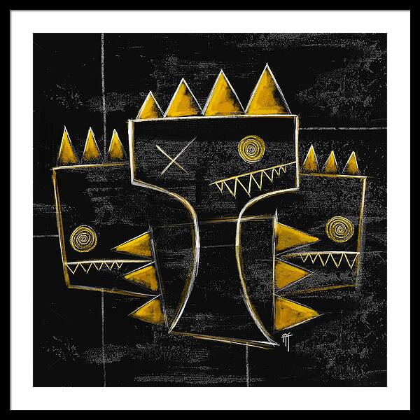 Golden Crowns - Framed Print