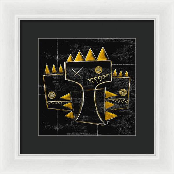 Golden Crowns - Framed Print