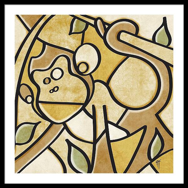 Monkey - Framed Print