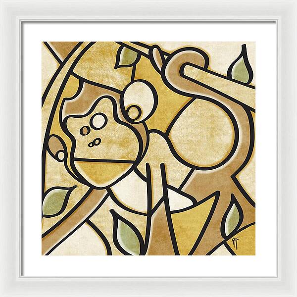 Monkey - Framed Print