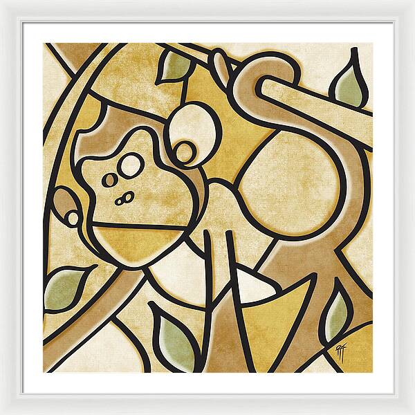 Monkey - Framed Print