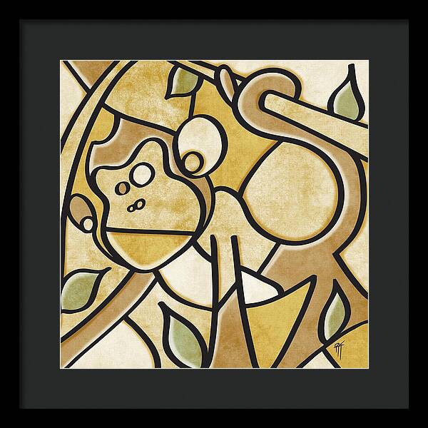 Monkey - Framed Print