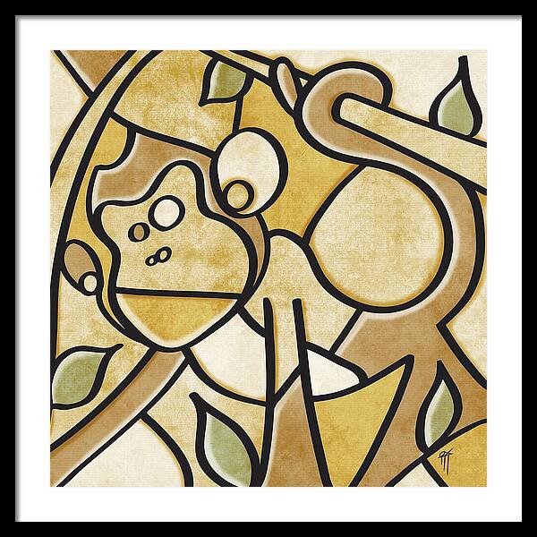 Monkey - Framed Print