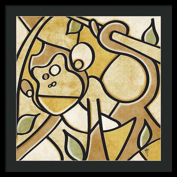 Monkey - Framed Print