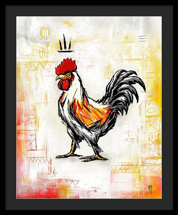 Rooster / Gallo - Framed Print