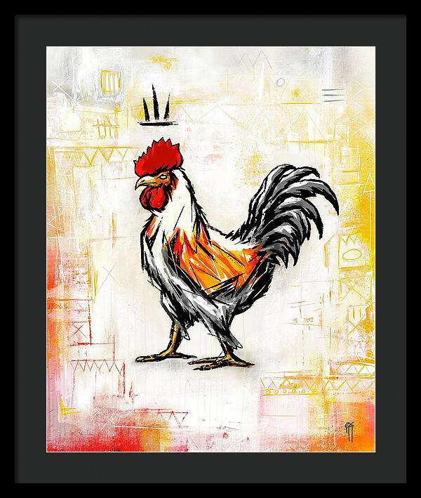 Rooster / Gallo - Framed Print