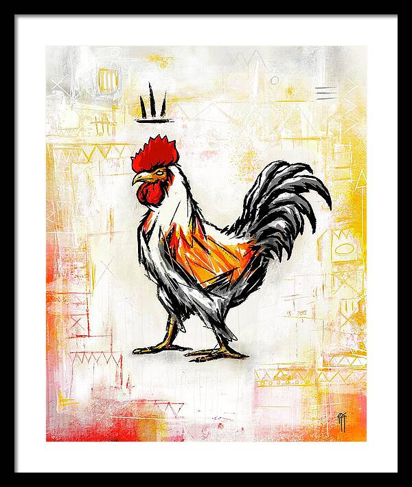 Rooster / Gallo - Framed Print