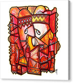 Sun Tribe Abstract - No Background - Canvas Print