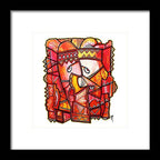 Sun Tribe Abstract - No Background - Framed Print
