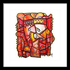 Sun Tribe Abstract - No Background - Framed Print